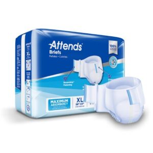 Unisex Incontinence Brief Attends X-Large Disposable Heavy Absorbency