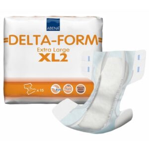 Unisex Adult Incontinence Brief Abena Delta-Form X-Large Disposable Moderate Absorbency