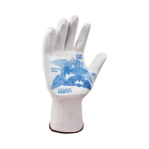 Cut Resistant Glove Liner Turtleskin CP Neon Insider Full-Finger Nylon / Polyester White Small