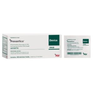 Device Swab Prevantics 3.15% / 70% Strength CHG (Chlorhexidine Gluconate) / Isopropyl Alcohol Individual Packet NonSterile