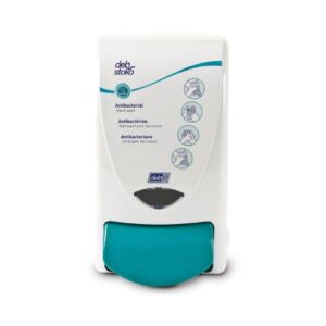 Hand Hygiene Dispenser Cleanse AntiBac White Plastic Manual Push 1 Liter Wall Mount