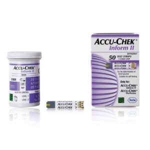 Blood Glucose Test Strips Accu-Chek Inform II 50 Strips per Pack