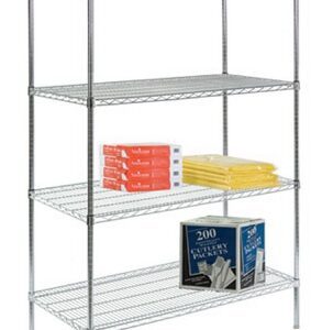 Wire Shelving Unit 4 Shelves Adjustable 18 X 36 X 63 Inch
