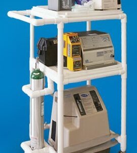 Mobile Respiratory Cart 24 X 34 X 51 Inch