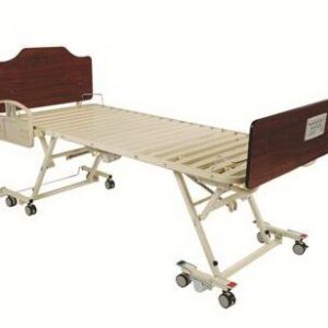 Electric Bed Elite Riser Long Term Care 80 Inch Length Ribbed Steel Deck 7-1/2 to 28 Inch Height Range