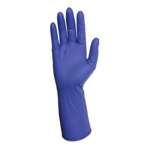 Exam Glove PremierPro Extended Cuff Small NonSterile Nitrile Extended Cuff Length Textured Fingertips Blue Chemo Tested