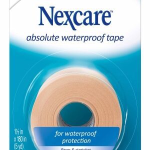 Waterproof Medical Tape Nexcare Absolute Tan 1-1/2 Inch X 5 Yard Foam NonSterile
