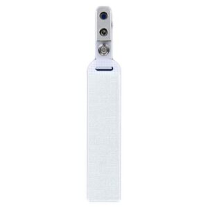 Tubing and Cable Holder NeoGrip 25 X 115mm, White, Hook and Loop Fabric, Mylar, Stainless Steel, With ST Clip
