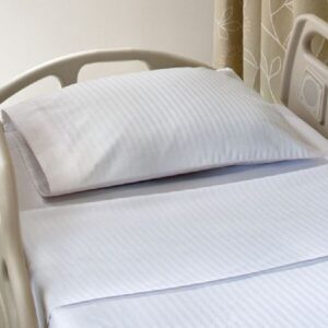 Pillowcase Savannah Stripe Standard White Reusable
