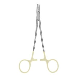 Needle Holder McKesson Argent Mayo-Hegar 5 Inch Length Serrated Jaws Finger Ring Handle