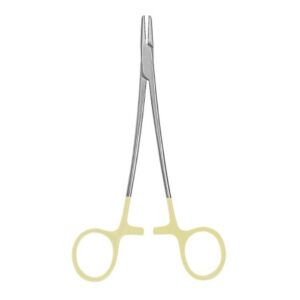 Needle Holder McKesson Argent Mayo-Hegar 6 Inch Length Serrated Jaws Finger Ring Handle