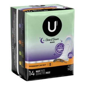 Feminine Pad U by Kotex Security Maxi / Overnight Heavy Absorbency