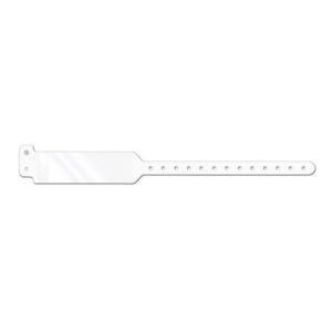 Identification Wristband with Shield Conf-ID-ent Write On Band Permanent Snap Without Legend