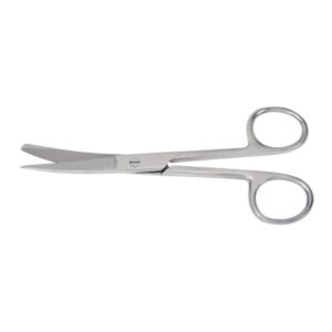 Operating Scissors McKesson 5-1/2 Inch Length Office Grade Stainless Steel Finger Ring Handle Sharp Tip / Blunt Tip