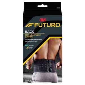Back Support 3M Futuro One Size Fits Most Hook and Loop Closure 29 to 51 Inch Waist Circumference Adult