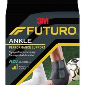 Ankle Support 3M Futuro Sport Moisture Control One Size Fits Most Hook and Loop Strap Closure Foot