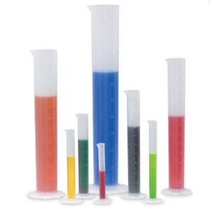 Graduated Cylinder Hexagonal Base Polypropylene 25 mL