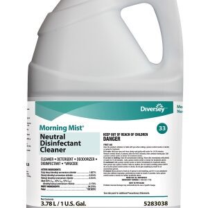 Surface Disinfectant Cleaner Diversey Morning Mist Quaternary Based Manual Pour Liquid 1 gal. Jug Fresh Scent NonSterile