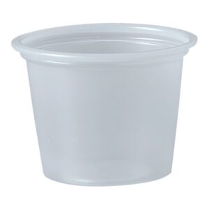 Souffle Cup Solo 1 oz. Translucent Plastic Disposable