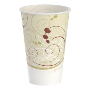 Drinking Cup Solo 12 oz. Symphony Print Wax Coated Paper Disposable