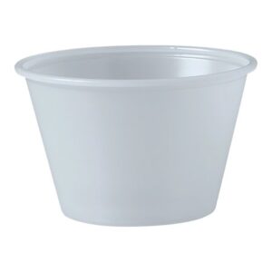 Souffle Cup Solo 4 oz. Translucent Plastic Disposable