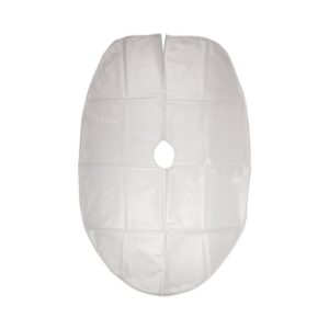 Shampoo Cape Clear One Size Fits Most Front / Back Opening Hook and Loop Closure Unisex