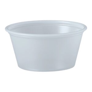 Souffle Cup Solo 2 oz. Translucent Plastic Disposable