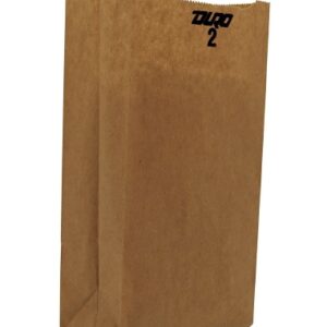Grocery Bag Duro Brown Kraft Recycled Paper #2