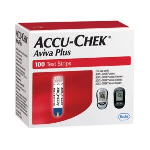 Blood Glucose Test Strips Accu-Chek Aviva Plus 100 Strips per Pack