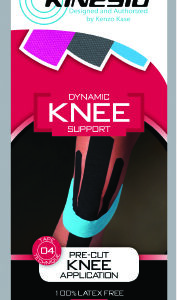 Kinesiology Tape Kinesio Black / Blue 1 X 8 X 12 Inch Cotton NonSterile