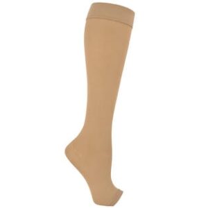 Anti-embolism Stocking Knee High Medium Beige Open Toe