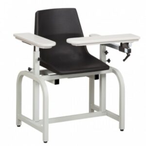 Blood Drawing Chair Lab Series ClintonClean 1 Adjustable Flip Up Armrest Black