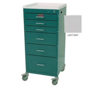 Procedure Cart Mini Line Heavy Duty Steel 6 Drawers Key Lock