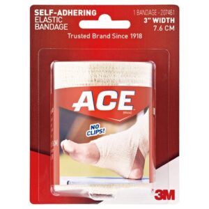 Elastic Bandage 3M ACE 3 Inch Width X 5.3 Foot Self-Adherent Closure Tan NonSterile Standard Compression