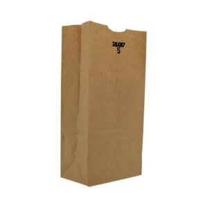 Grocery Bag Duro Brown Kraft Recycled Paper #5