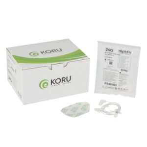 Sub-Q Infusion Set HIgH-Flo2 2 X 24 Gauge 12 mm 24 Inch Tubing Without Port