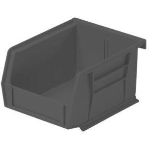 Storage Bin HCL Super Tough Black Plastic 3 X 4-1/8 X 5-3/8 Inch