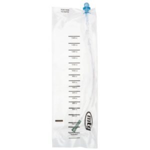 Intermittent Catheter Tray EZ-Protect Firm 14 Fr. Without Balloon Silicone