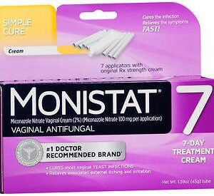 Vaginal Antifungal Monistat 7 2% Strength Suppository 7 per Box Applicator