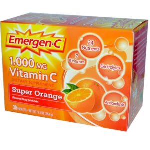 Oral Supplement Emergen-C Daily Immune Support Super Orange Flavor Powder 0.30 oz. Individual Packet