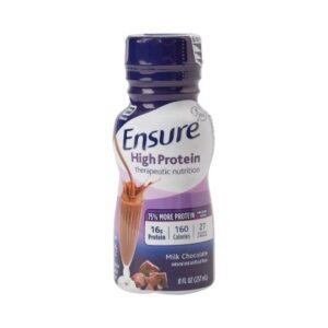 Oral Supplement Ensure High Protein Therapeutic Nutrition Shake Chocolate Flavor Liquid 8 oz. Bottle