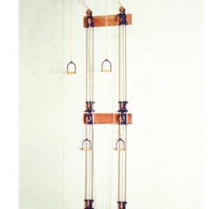 Chest Weight Pulley System Triplex Handle (Lower, Mid, Upper), Two Towers 8 X 22 X 25 Inch