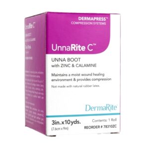 Unna Boot UnnaRite C Zinc Oxide / Calamine 3 Inch X 10 Yard