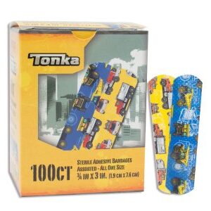 Adhesive Strip American White Cross Stat Strip 3/4 X 3 Inch Plastic Rectangle Kid Design (Tonka) Sterile