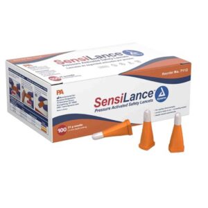 Safety Lancet SensiLance 21 Gauge Retractable Pressure Activated Finger