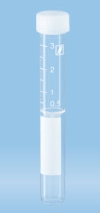 Venous Blood Collection Tube Plain 3.5 mL Screw Cap Polypropylene Tube