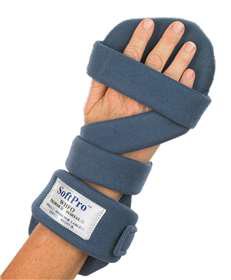 Resting Hand Splint SoftPro Palmar Fabric Left Hand Blue Small