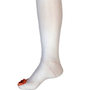 Anti-embolism Stocking UltraCARE Thigh High 3X-Large / Regular White Inspection Toe