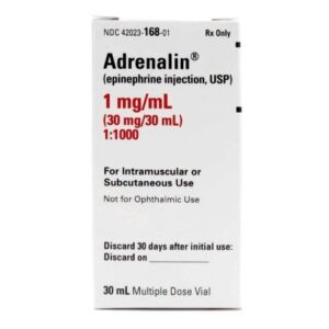 Epinephrine 1 mg / mL (1:1000) Injection 30 mL
