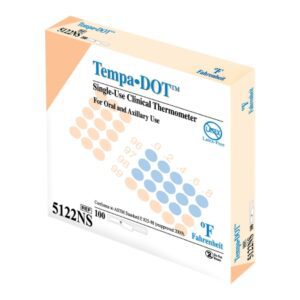 Disposable Oral Thermometer Tempa?DOT 99 to 104  degreeF Color Dots Display